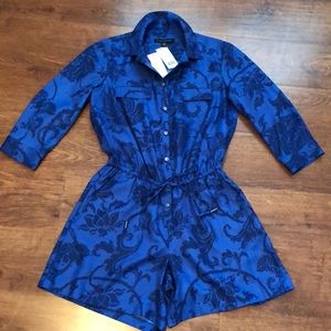Blue Romper long sleeves